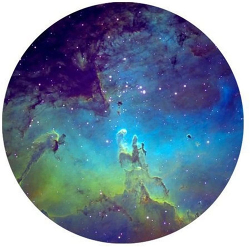 Mouse Pad Diseno Galaxia Goma Antideslizante Redonda