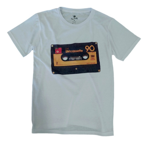 Imagen 1 de 3 de T Shirt Tee King Retro Cassette Playera Hombre
