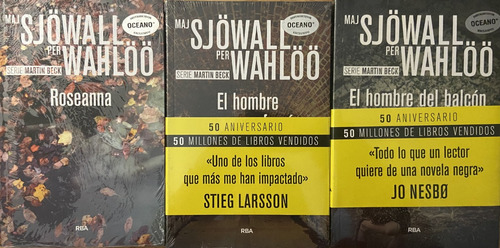 Set 3 Libros Serie Martin Beck,  Sjowall Per Wahloo, Roseana