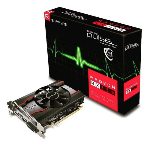 Placa De Video Sapphire Ati Rx 550 Pulse 4gb Gamer 128bits
