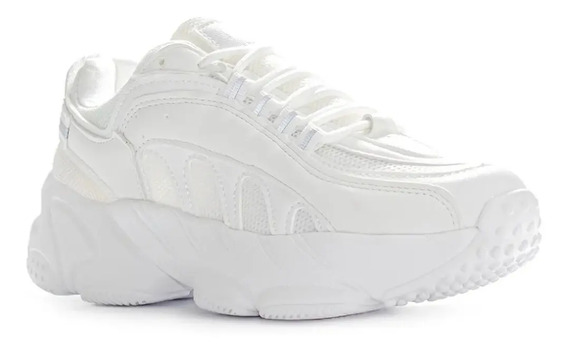 Zapatillas 47 Street Plataformas Blancas | MercadoLibre 📦