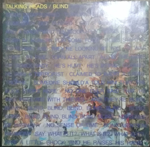 Lp Vinil Talking Heads Blind Ed. Uk 1988 Promo Importado