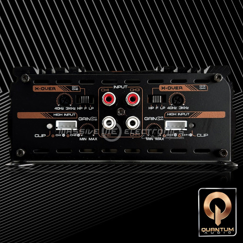 Amplificador Quantum Audio Qrx1504 Clase D 2500w 4 Canales Negro