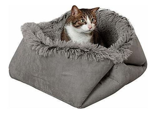 Furhaven - Cama Para Gatos Convertible De Piel Sintética Y 