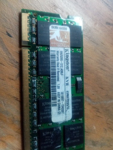 Memoria Ddr2 1gb Kingston Sodimm