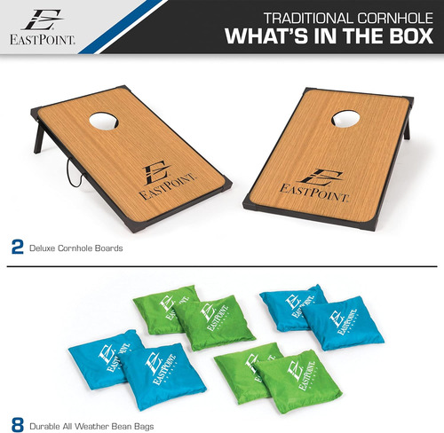 Cornhole Game Set Bean Bag Toss Mdf - 2' W X 3'...