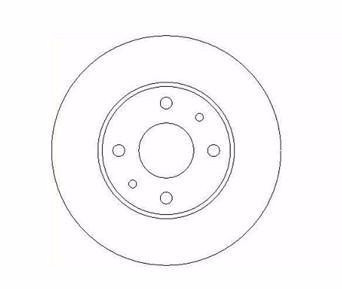 Disco Freno Delantero  Fiat Tipo/punto Hf33