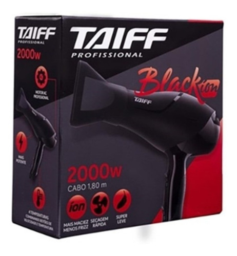 Imagem 5 de 7 de Taiff Secador Black Ion 2000w 110v