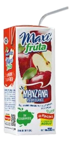 Jugo Maxi Fruta 200ml Sabor Manzana Pack X12