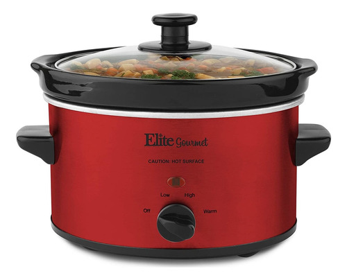 Imagen 1 de 8 de Elite Cuisine Mst-275xr Olla Electrica Lenta, Temperatura Aj