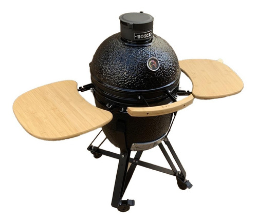 Imagen 2 de 10 de Horno Kamado Bosca Parilla Ceramica Pirometro Completo