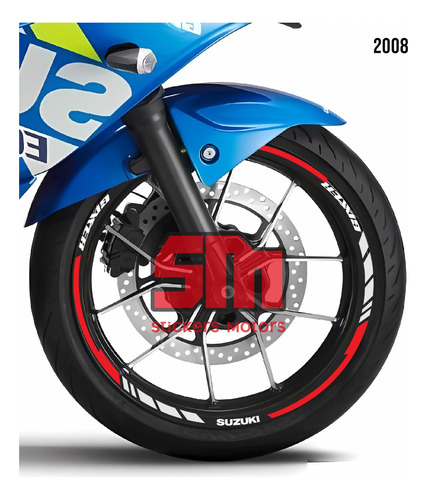 Stickers Reflejantes Para Rin De Moto Suzuki Gixxer Nid 2008