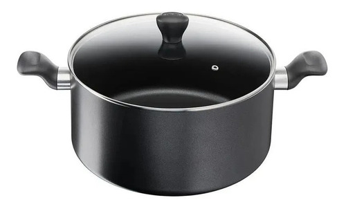 Olla Con Tapa Tefal Super Cook 9,4l Color Negro