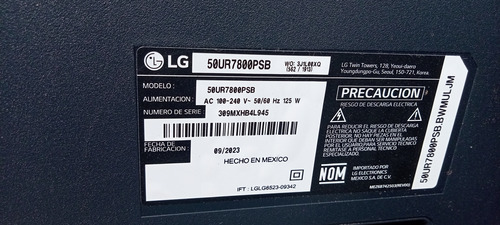 Tarjeta Fuente Lg 50ur7800psb (Usado)