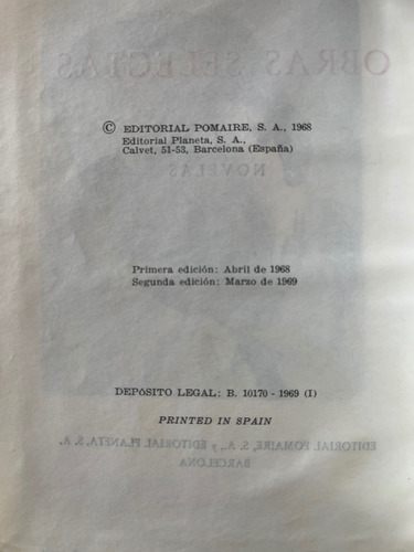 Morris West Obras Selectas I Edición De Lujo 1969 (Usado)