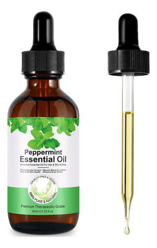 Aceite Esencial De Menta Para El Crecimiento Del Cabello, Pi