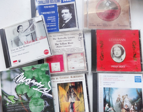 Lote 8 Cd Musica Lirica Opera Lehmann Schwarzkopf Callas