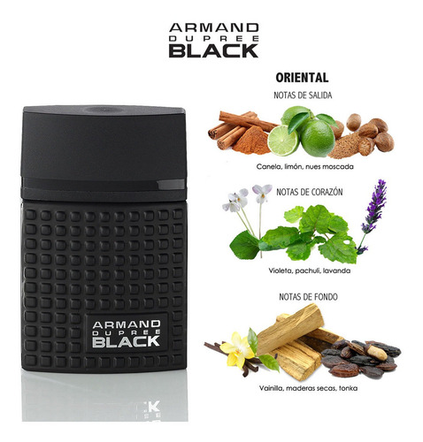Perfume Hombre Armand Dupree Black Cont. 80mlfuller