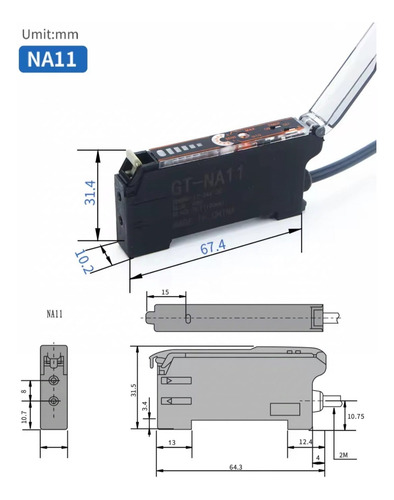 Amplificador Fibra Óptica Sensor E3x-na11 12-24vdc