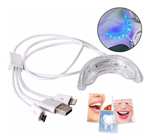 Blanqueador Dental Luz De Led iPhone Android Usb Importado