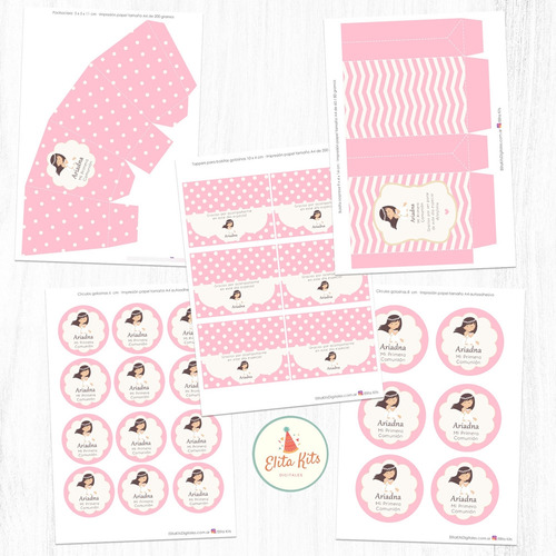 Kit Imprimible Comunión Confirmación Angel, Personalizado