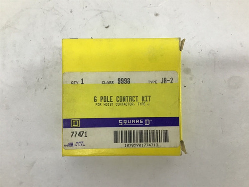 Square D Class 9998 Type Jr-2 6 Pole Contact Kit Dda