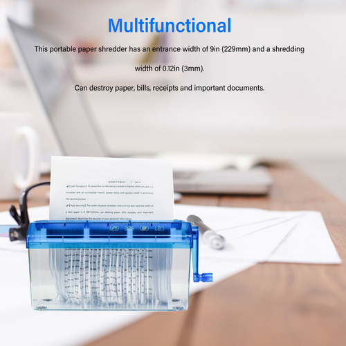 S Mini Trituradora Manual De Documentos En Papel A4 Portátil