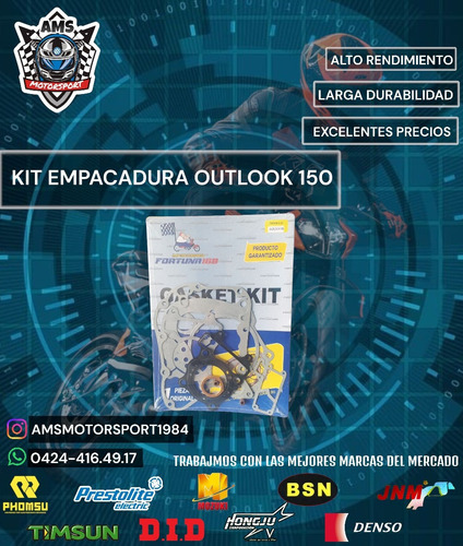 Kit Empacadura Outlook 150