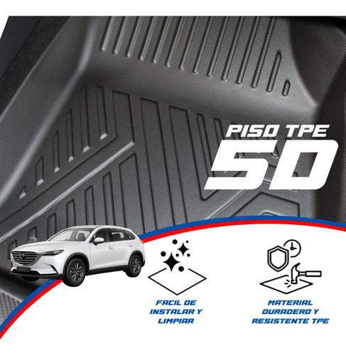 Piso De Auto 5d Tpe Mazda Cx9 2016-2022 3 Filas