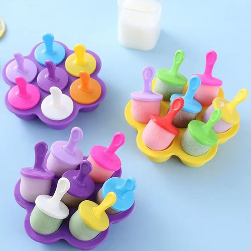 Molde De Silicona For Helado De Colores