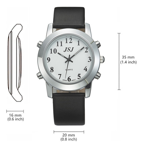 Reloj Parlante En Español Para Ciegos Bg-es