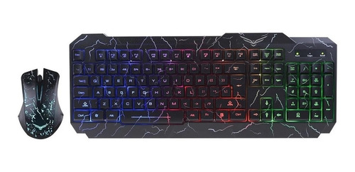 Kit Gamer Teclado Y Mouse Naceb Na-633 Alámbrico Usb Español