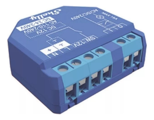 Relevador Inalámbrico Inteligente 16a, 110-230 V Shellyplus1