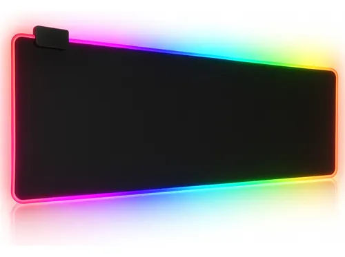 comprar Mousepad Gamer Speed Usb Iluminação Rgb Led Antiderrapante