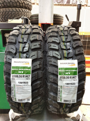 Paquete De 2 Llantas 27x8.50 R14 Marshal M/t (kumho) 95q