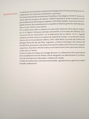 Ictiología Marina Fauna Americana Vol 1 / Fernando Cervigón