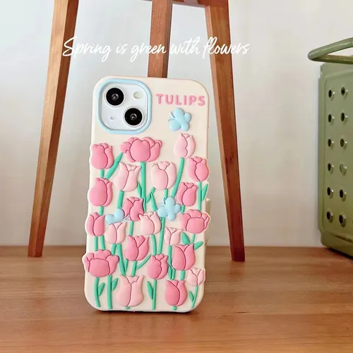 Huawei Nove9pro/nove8pro/honor 50pro - Tulipán Rosa Coreano