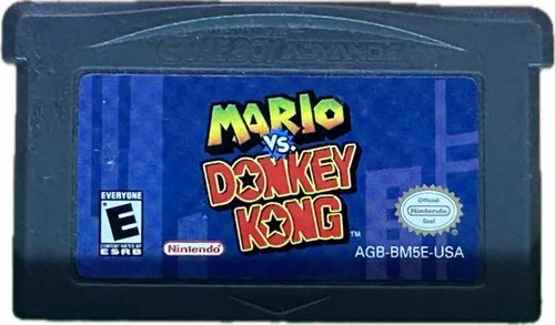Mario Vs Donkey Kong Gba | Gameboy Advance | Original (Reacondicionado)