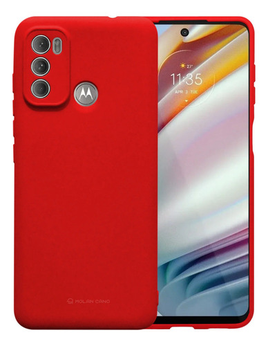 Funda Case Para Motorola G60 Soft Feeling Antishock Rojo