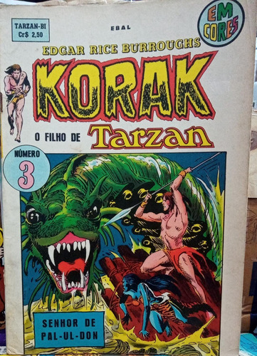Korak,o Filho De Tarzan Em Cores No 03 Editora Ebal 1973 (Usado)