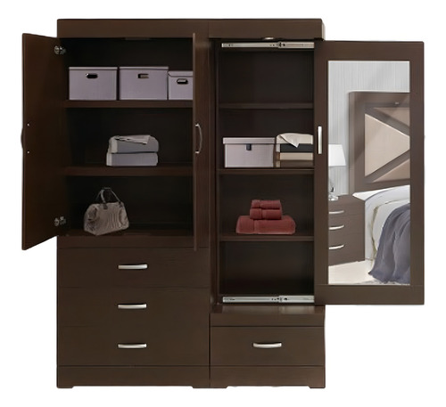 Recamara King Size Dehesa Chocolate Këssa Muebles