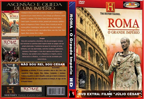 Dvd Documentário Roma O Grande Império - Raríssimo (9dvds) 