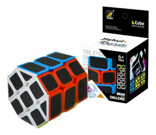 Cubo Rubik 3x3 Cilindro Jiehui Cobra Fibra De Carbono