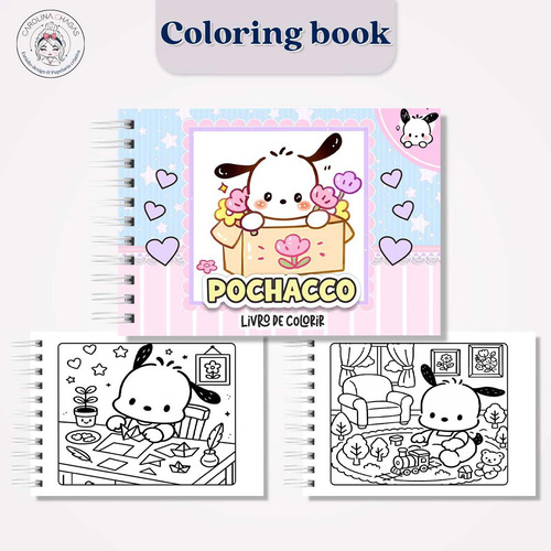 Livro De Colorir Pochaco Com 50 Desenhos