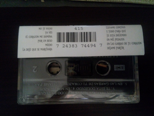 Intocable - Llevame Contigo (casete Original) (Usado)