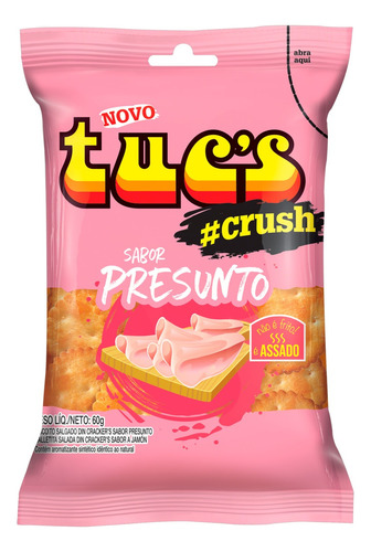 Biscoito Din Cracker's Presunto Tuc's Crush Pacote 60g