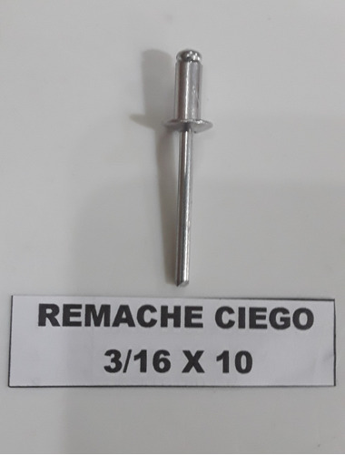 Remache Ciego De Aluminio 3/16x10    X50 Unidades