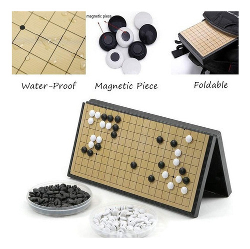 Conjunto De Xadrez Chinês Magnetic Go Game 19x19 (37 Cm)