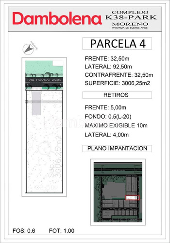 Imagen 3 de 29 de Terreno Fracción En Venta Sector A Uf4 - La Reja - Moreno