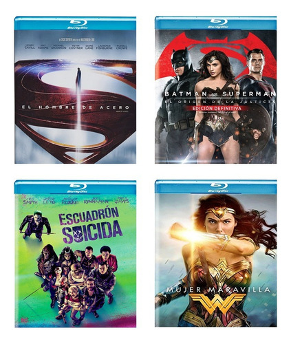 Dc Universe Paquete Superman Batman Mujer Maravilla Blu-ray